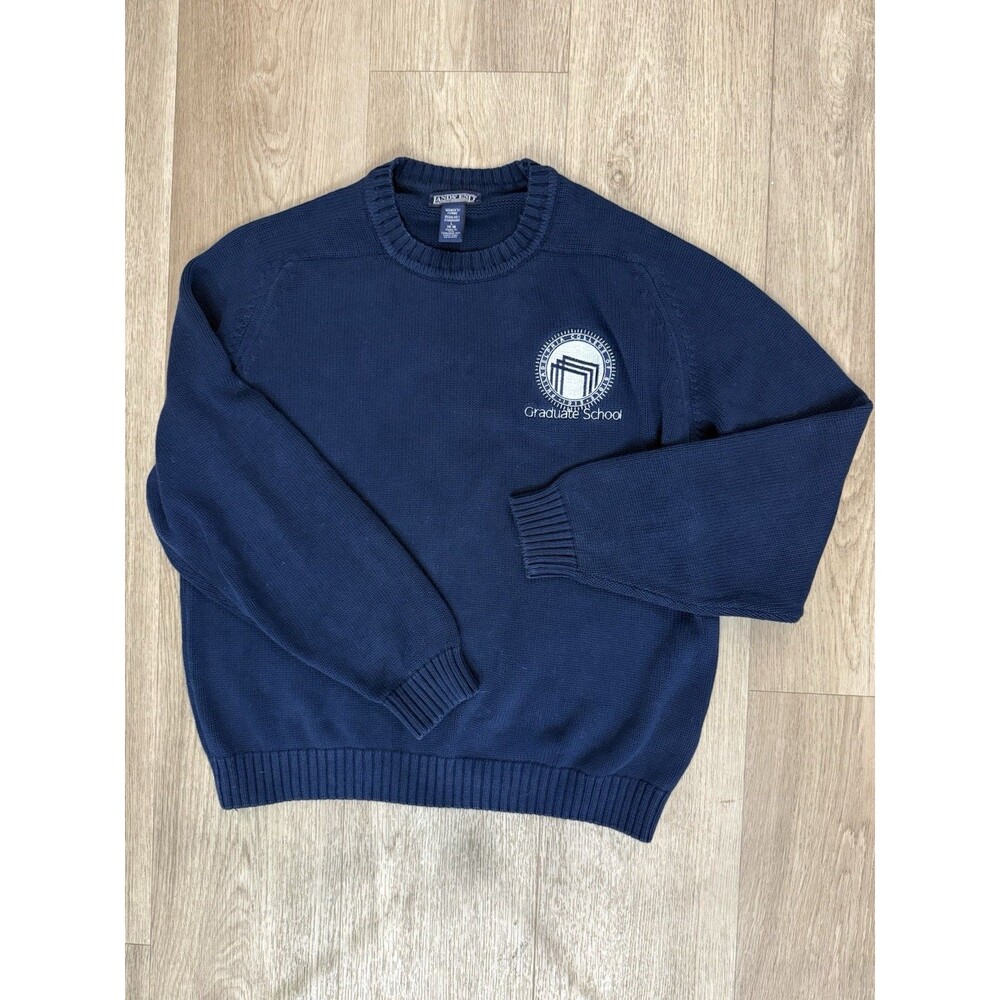 80s/90s Lands End Philadelphia College of Bible Womens Large L Sweater Cairn U
